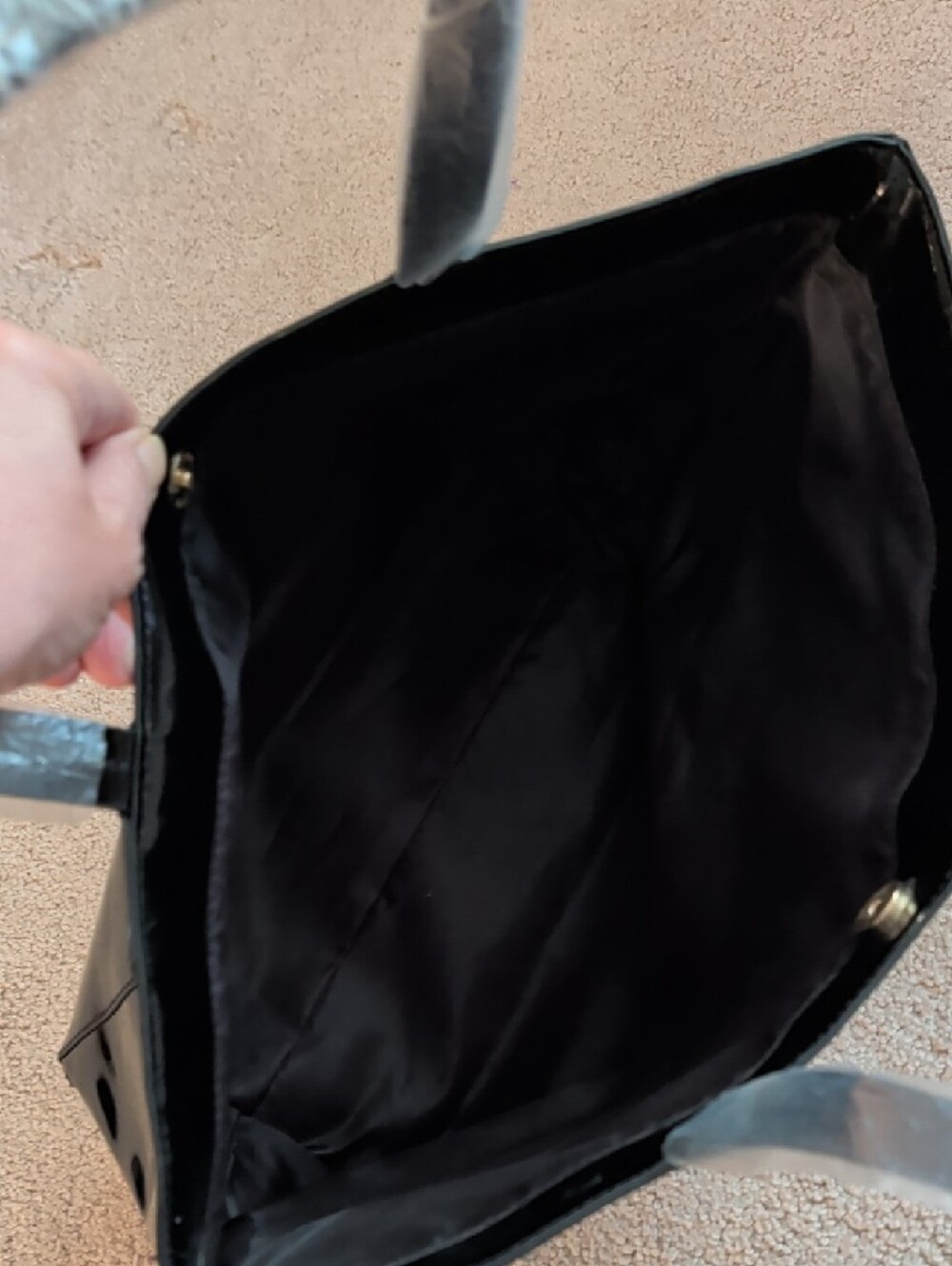 Givenchy Black Patent Tote with Gloss Finish - Picture 5 of 6